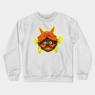 crying woman mask Crewneck Sweatshirt